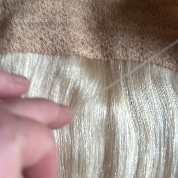 16 inch real human hair blonde extension halo - Picture 8 of 12